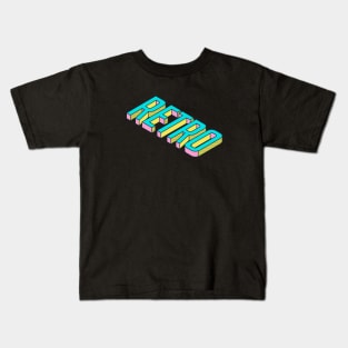 90s Style Retro Word Art Kids T-Shirt